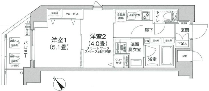 ティモーネ　グランデ町屋  間取り