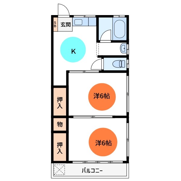 しゅんせいハイツⅡ  間取り図