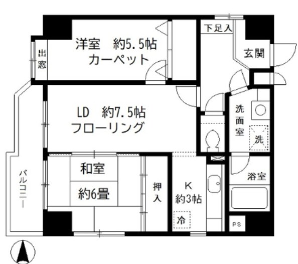シティコーポ西日暮里  間取り