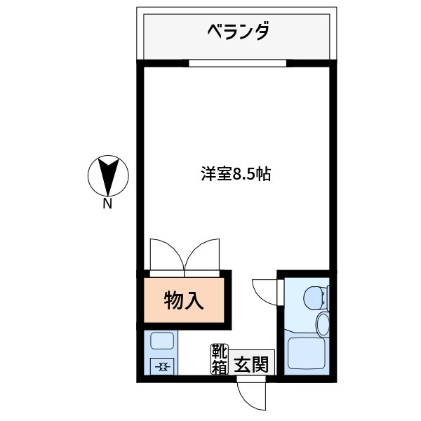 トシマハイツ 202号室 間取り