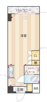 ニューガイアリルーム葛西駅南No,20 810号室 間取り
