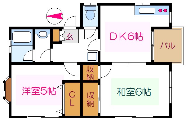 岩本ハイツ 間取り