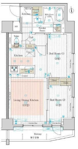 MAXIV西日暮里アレグリアコート 間取り