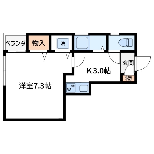 マジョラム 401号室 間取り