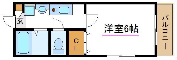 パルティール・ノザキ 101号室 間取り