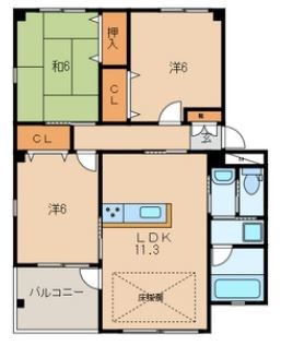 AS－ハウス 302号室 間取り