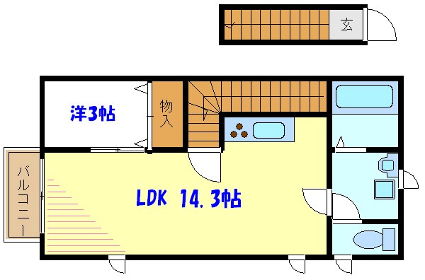 エスポワールＤ棟 間取り