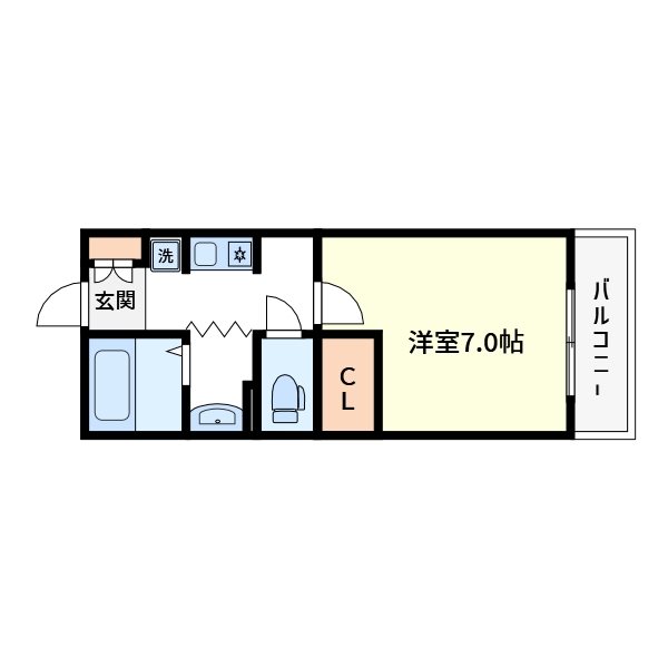 シティーハイム 205号室 間取り