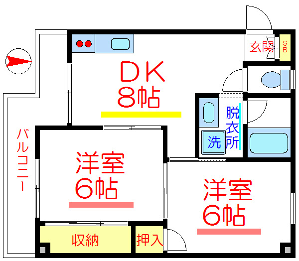 神谷マンション   間取り