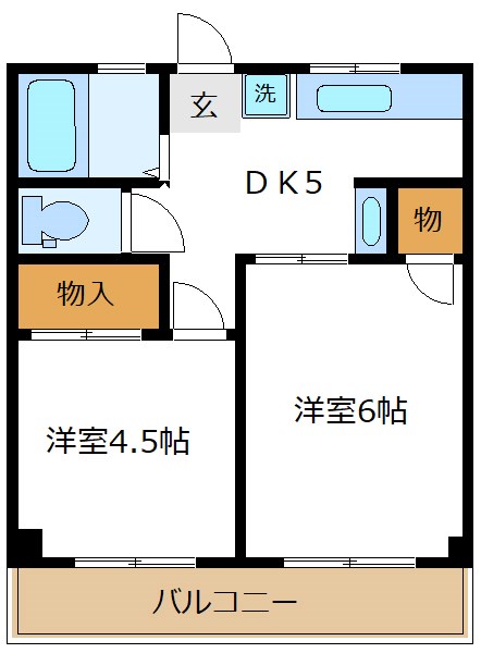 コーポイイダ   間取り