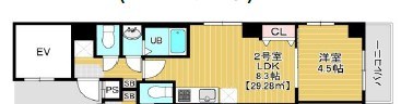 Freesia梅島 202号室 間取り