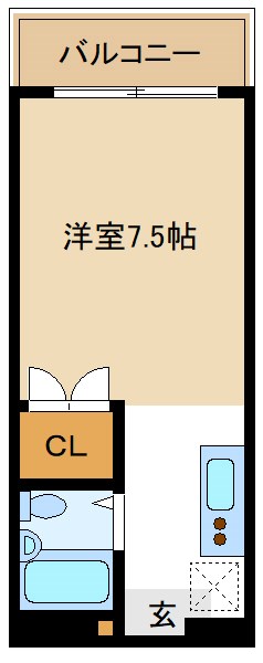 サンヒル 302号室 間取り