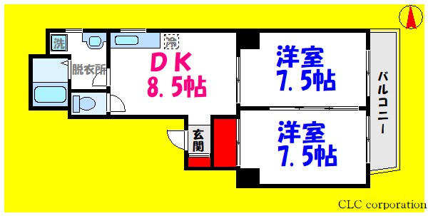 ビックコーポ西葛西 705号室 間取り