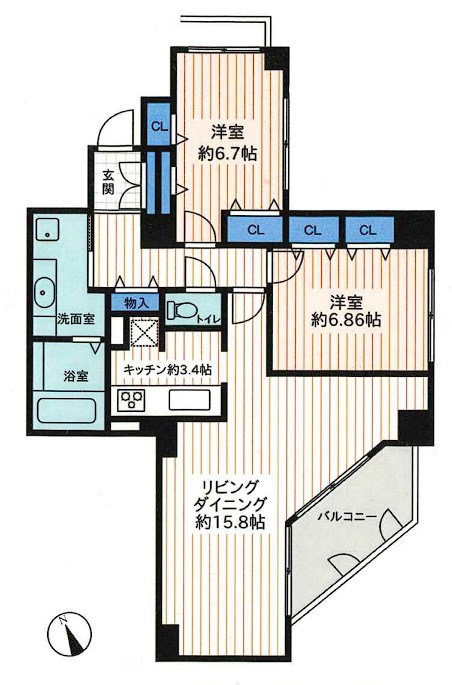 コンフィール西新井A.P 間取り