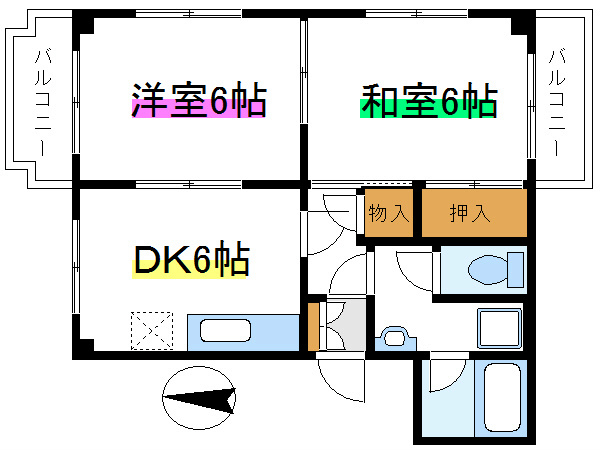 Ｎｅｕｅｒ 302号室 間取り
