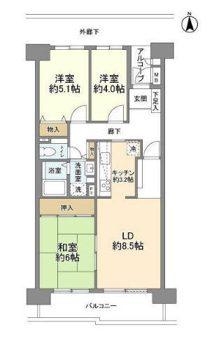 メトロハイツ東陽   間取り