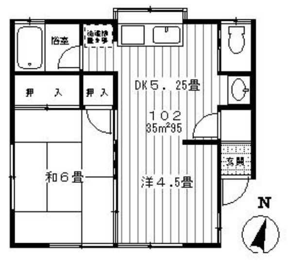 コーポ扇  間取り