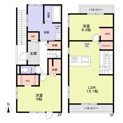 竹の塚３丁目戸建 間取り