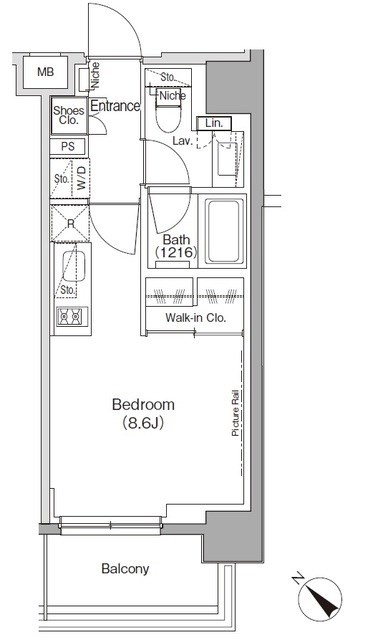 ザ・パークハビオ月島フロント 間取り