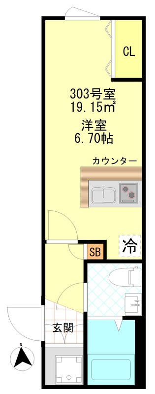 CFジオーレ小岩クレスト 間取り図