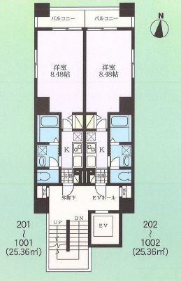 プライムコート白河  間取り