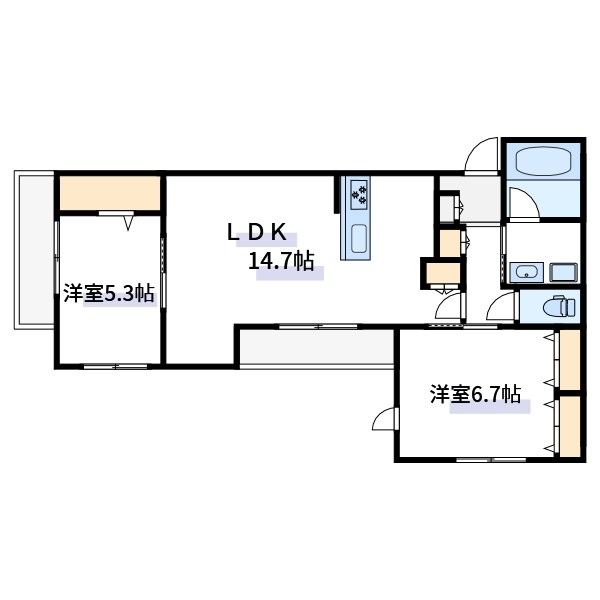 仮称　南小岩５丁目メゾン 間取り