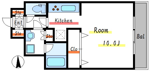 ＡＩＺＥＮ砂町 間取り図