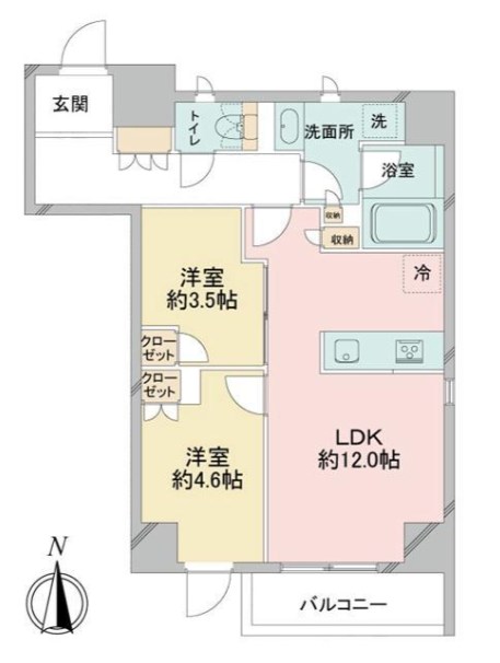 ドゥーエ日暮里 間取り