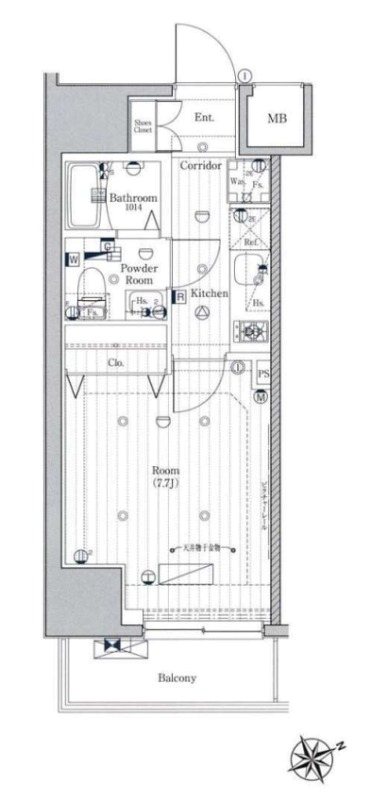 メイクスデザイン門前仲町GARDEN 間取り