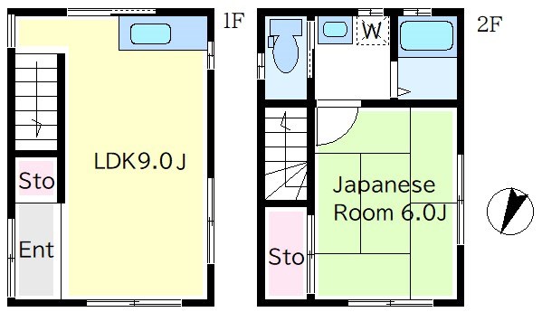関原３丁目貸家K 間取り