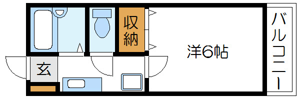 サウスコートⅠ 間取り図