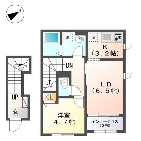 Ｐｅｒｓｉｍｍｏｎ　Ｇａｒｄｅｎ　パーシモンガーデン 間取り