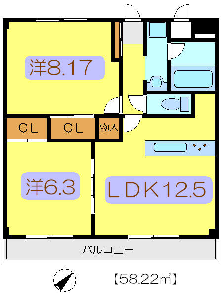 マーメイドラグーン  間取り