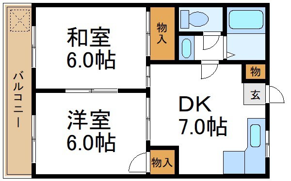 パークハイツカメアリ 間取り