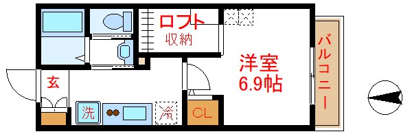 宮内サンハイツ竹ノ塚D  間取り