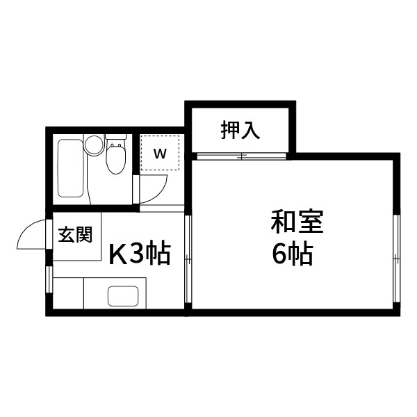 コーポホワイトコスモス 間取り
