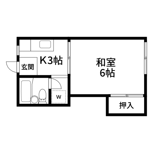 コーポホワイトコスモス 間取り