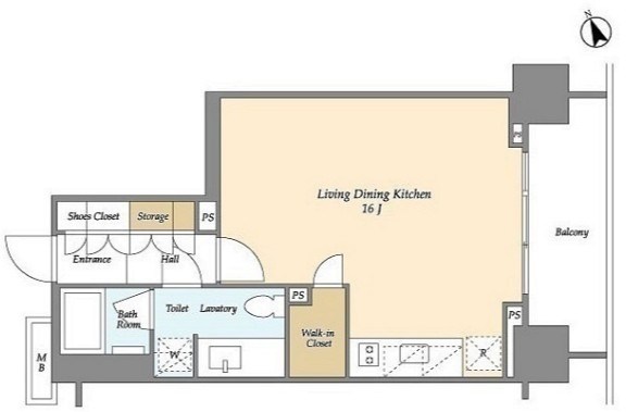 ASPRIME八丁堀（旧インプレストレジデンス）  間取り