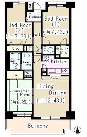 セレサ陽栄葛西 402号室 間取り