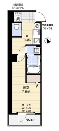 b'CASA Kitasenju 間取り