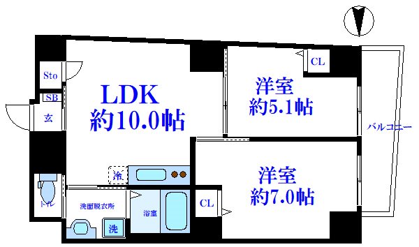 カーサグランデ日本橋小網町 間取り図
