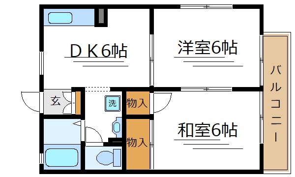 ユア・ハイツⅡ 間取り