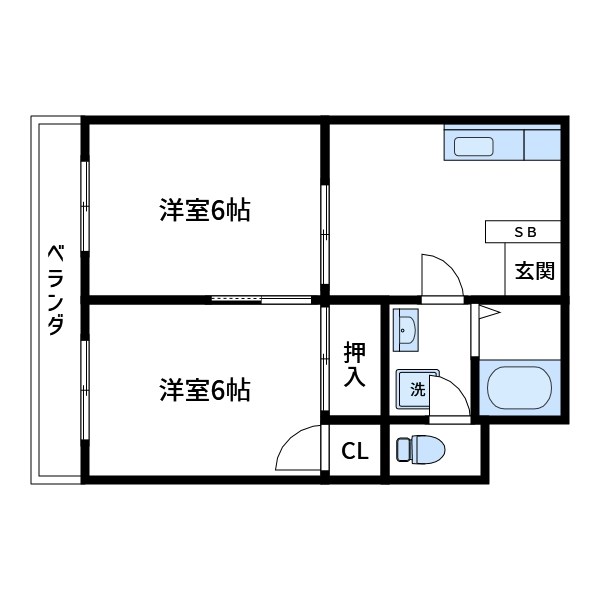 リバーハイツ 間取り図