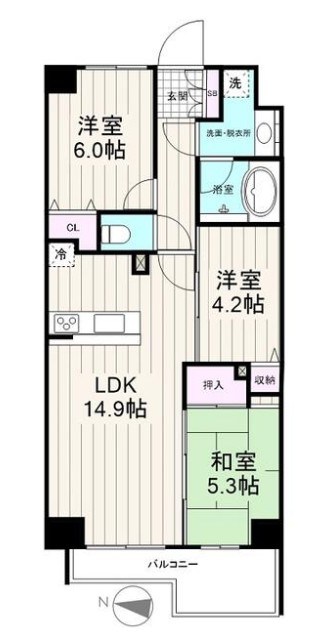 キャヴィム綾瀬 間取り
