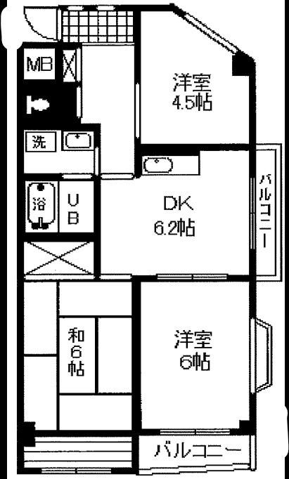 ラ・ヴェール多喜 303号室 間取り