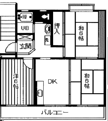 グリーンハイツ福島 303号室 間取り