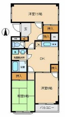 第三吉田ビル 606号室 間取り