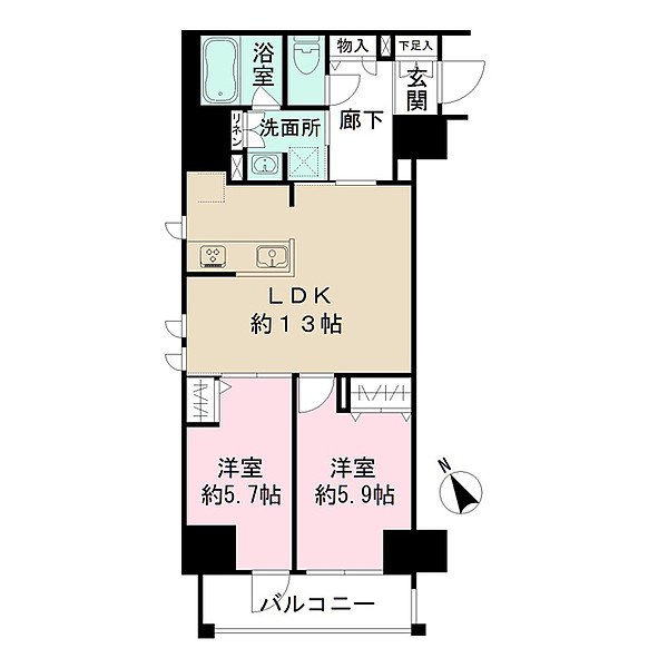 コンシェリア東京IRIYA　STATION　FRONT 間取り