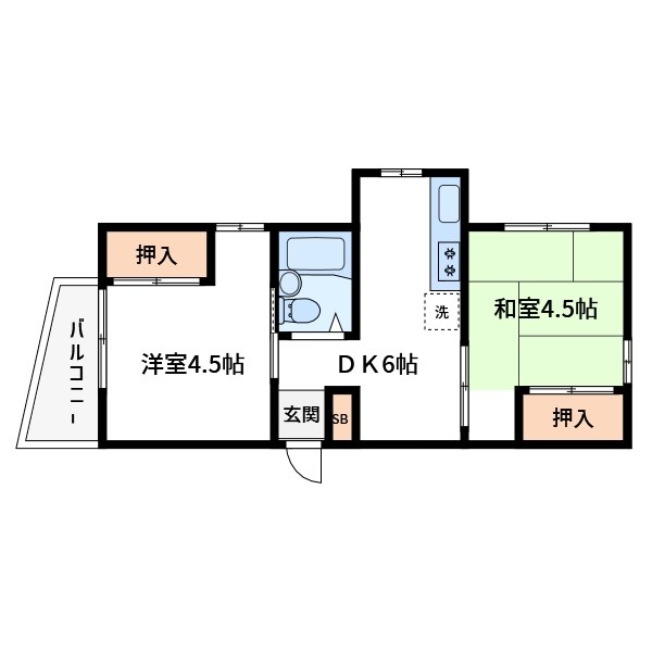 コスモ壱番館 間取り図