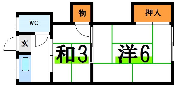 第１鹿利荘 間取り